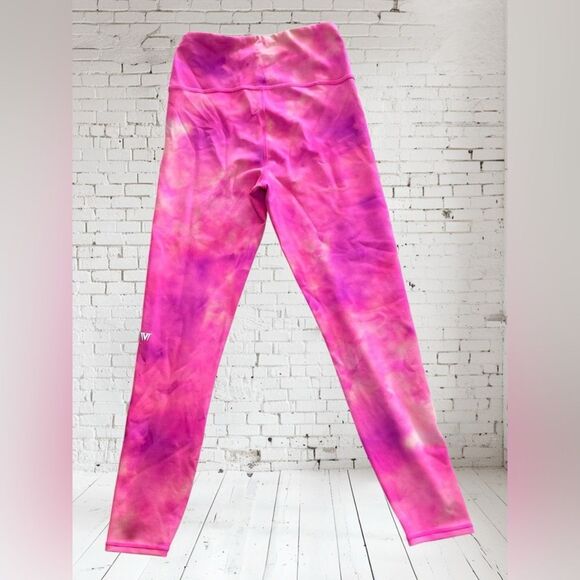 IVL Watercolor High Waist Leggings Pink NWT size 4 - Picture 2 of 6